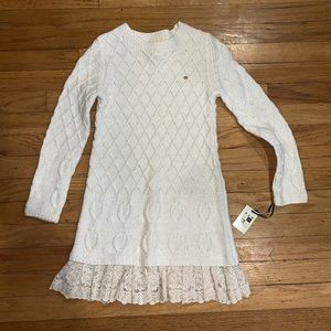 Max Studio Cable Knit Sweater Dress